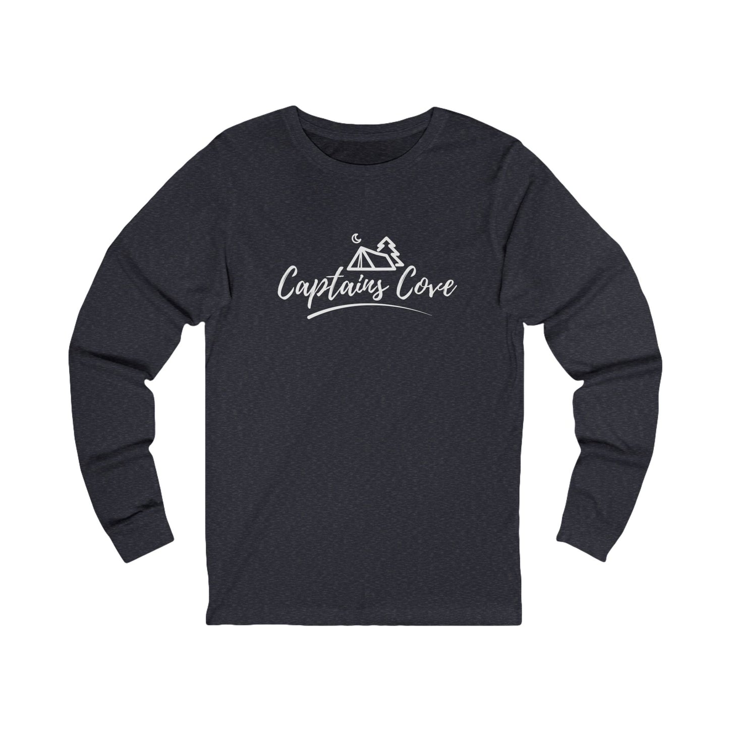 FREE SHIPPING! Classic Captain's Cove Long Sleeve Tee — Nautical Cabin, Cozy Harbor Design