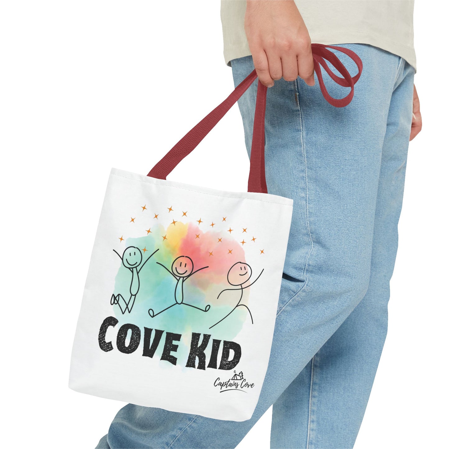 White Kid Tote Bag (AOP)