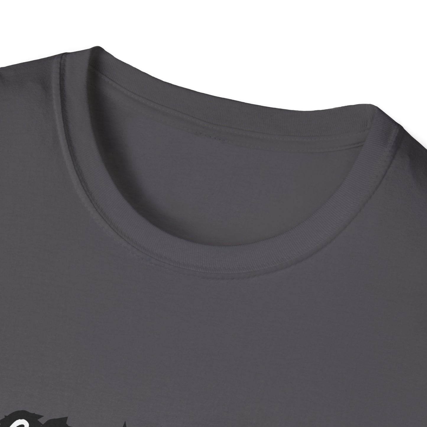 Camping Friends B&W- Unisex Softstyle T-Shirt