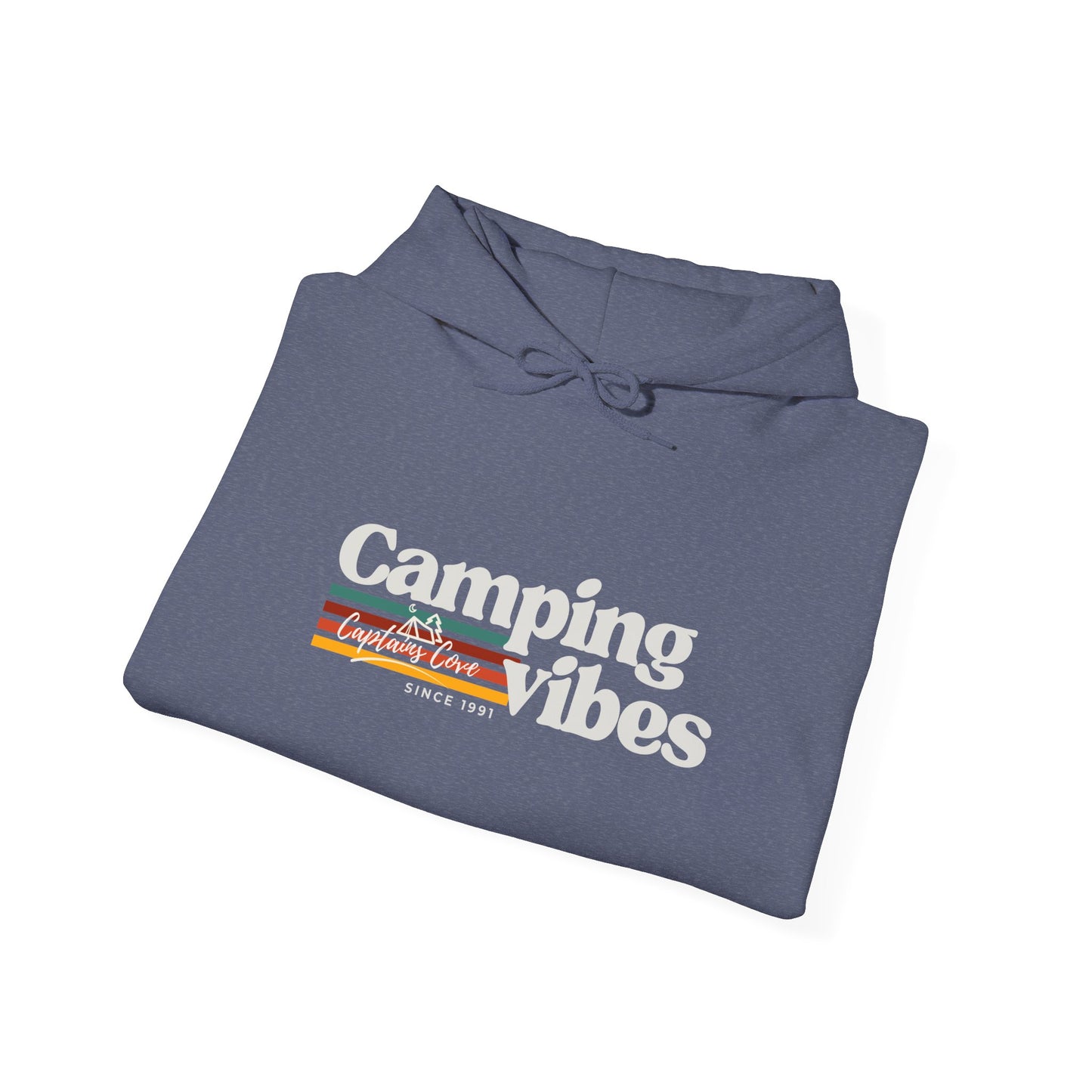 Camping Vibes Unisex Heavy Blend Hoodie - Cozy Nautical Sweatshirt