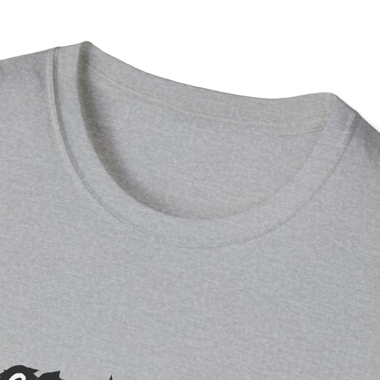 Camping Friends B&W- Unisex Softstyle T-Shirt