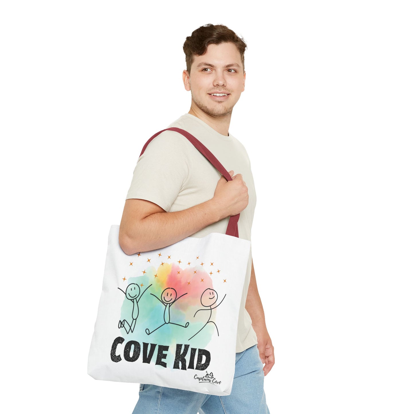 White Kid Tote Bag (AOP)