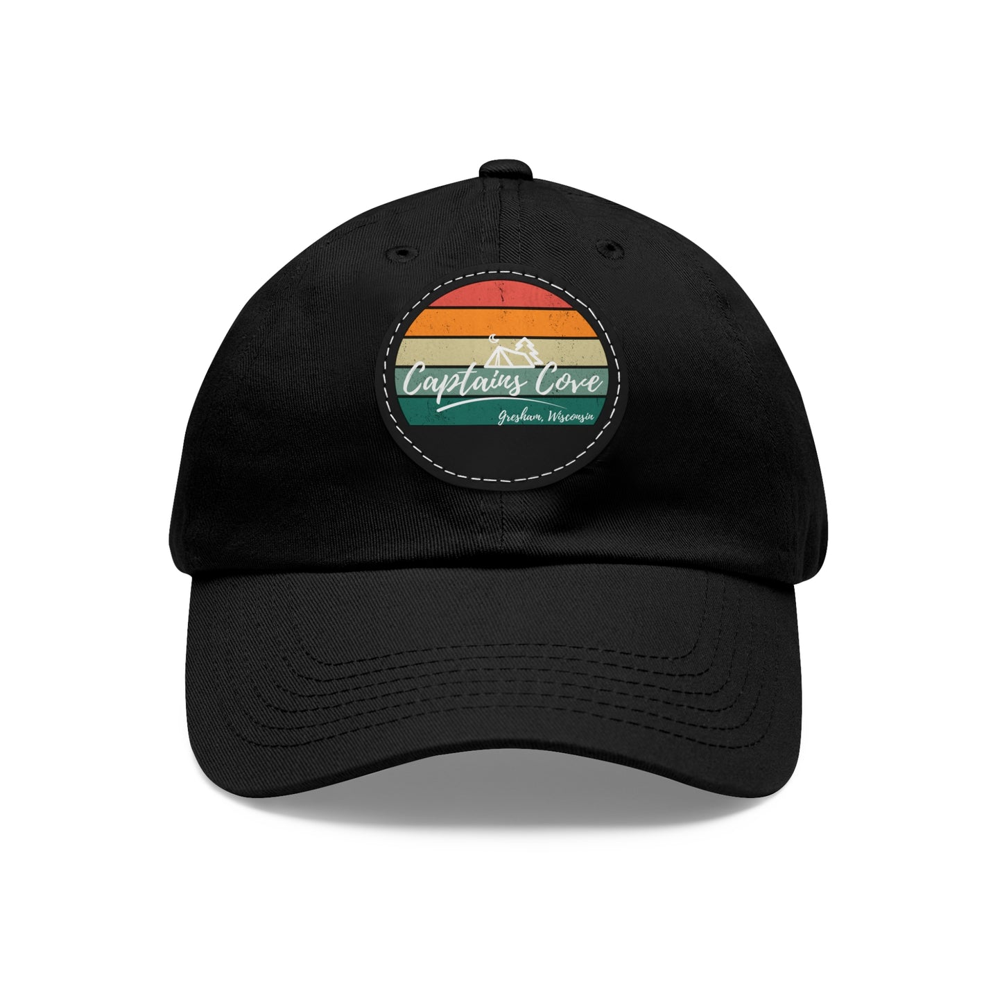 Dad Hat with Patch (Round) - 5 Color Options