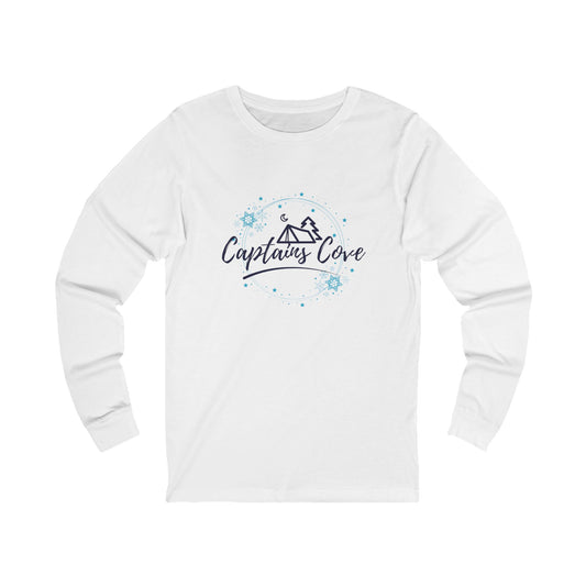 FREE SHIPPING: Winter Captain's Cove Long Sleeve Tee — Nautical Cabin, Cozy Harbor Design