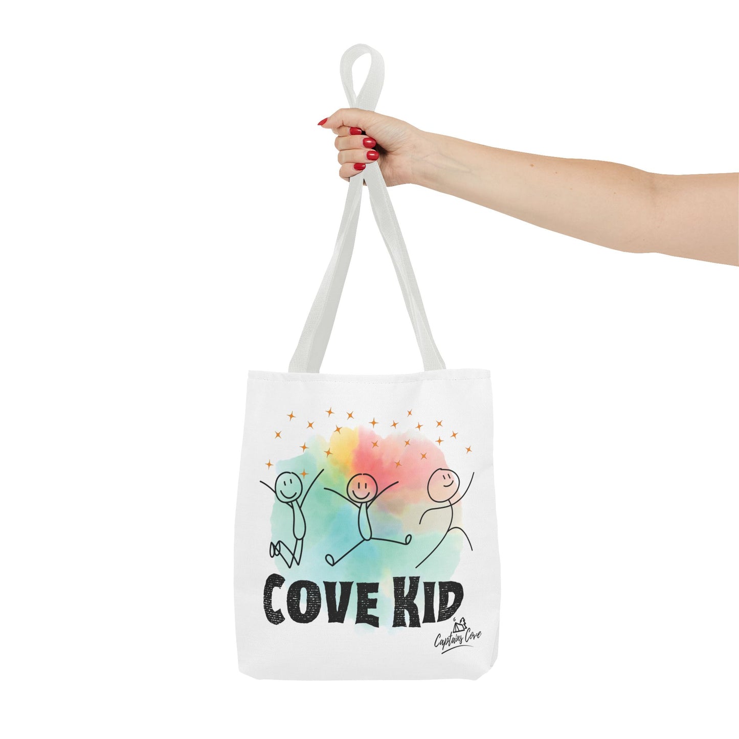 White Kid Tote Bag (AOP)