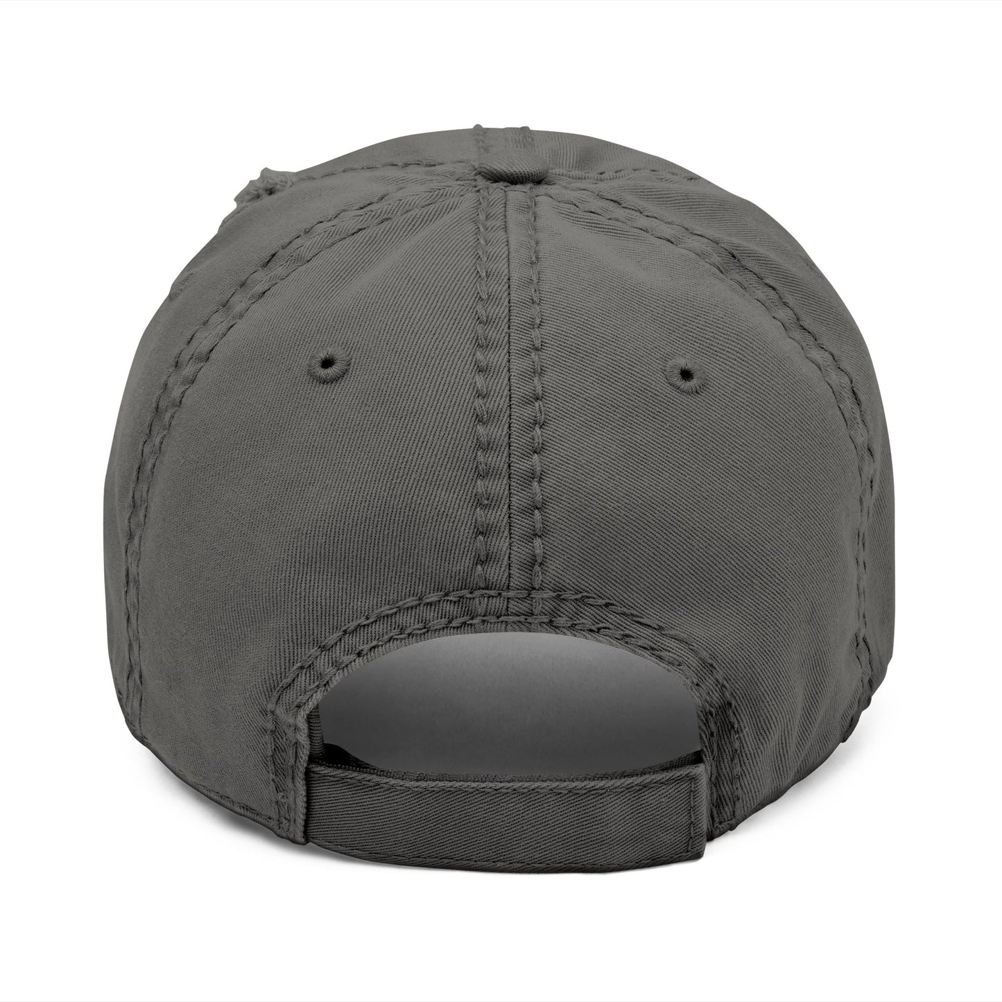 Copy of White Distressed Dad Hat - Captains Cove Embroidery for Outdoor Lovers