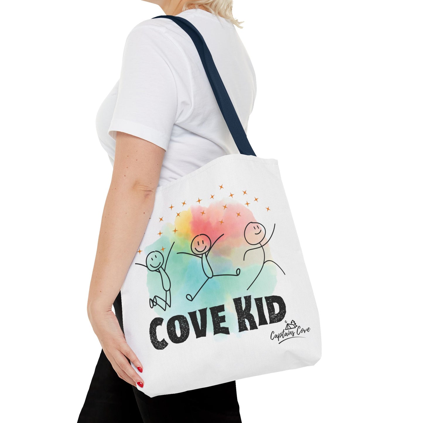 White Kid Tote Bag (AOP)