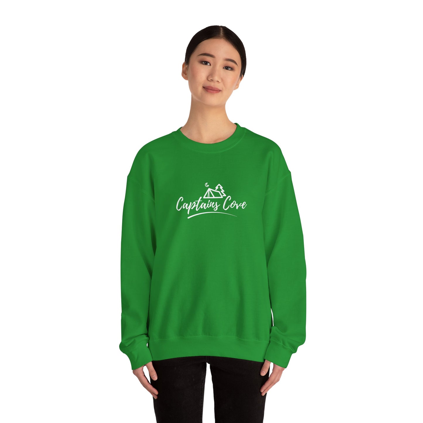 FREE SHIPPING: Classic Logo (White) Unisex Heavy Blend™ Crewneck Sweatshirt