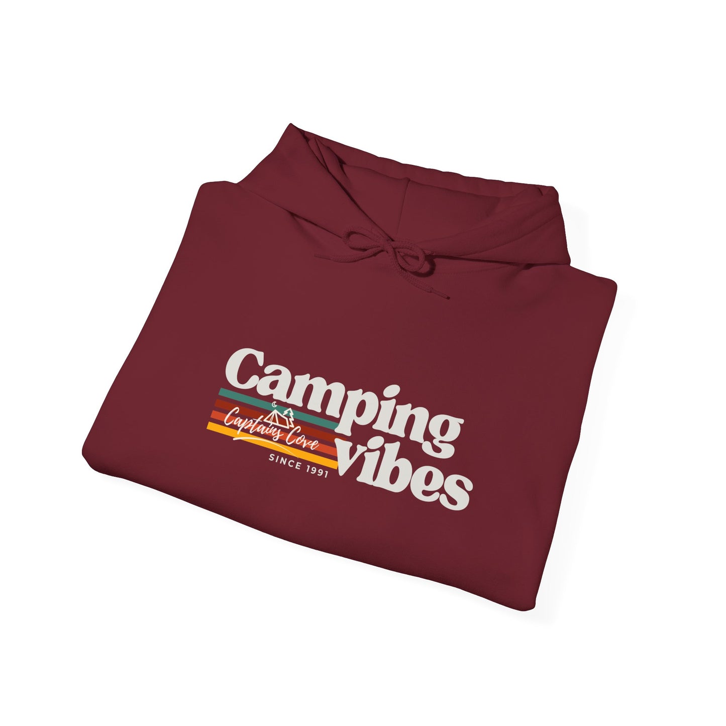 Camping Vibes Unisex Heavy Blend Hoodie - Cozy Nautical Sweatshirt