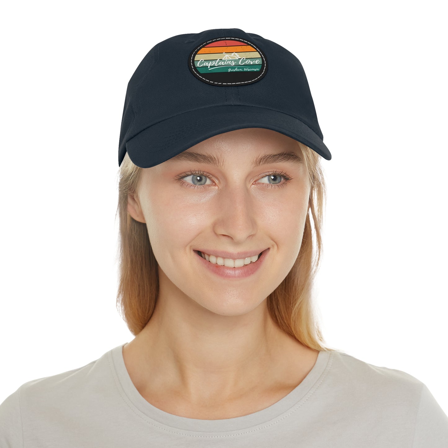 Dad Hat with Patch (Round) - 5 Color Options