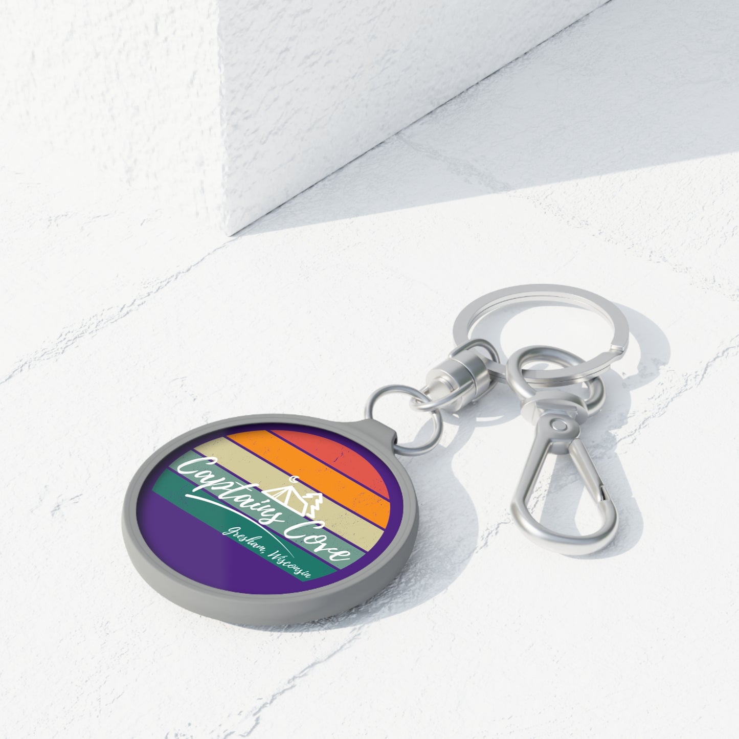 Keyring Tag - Purple