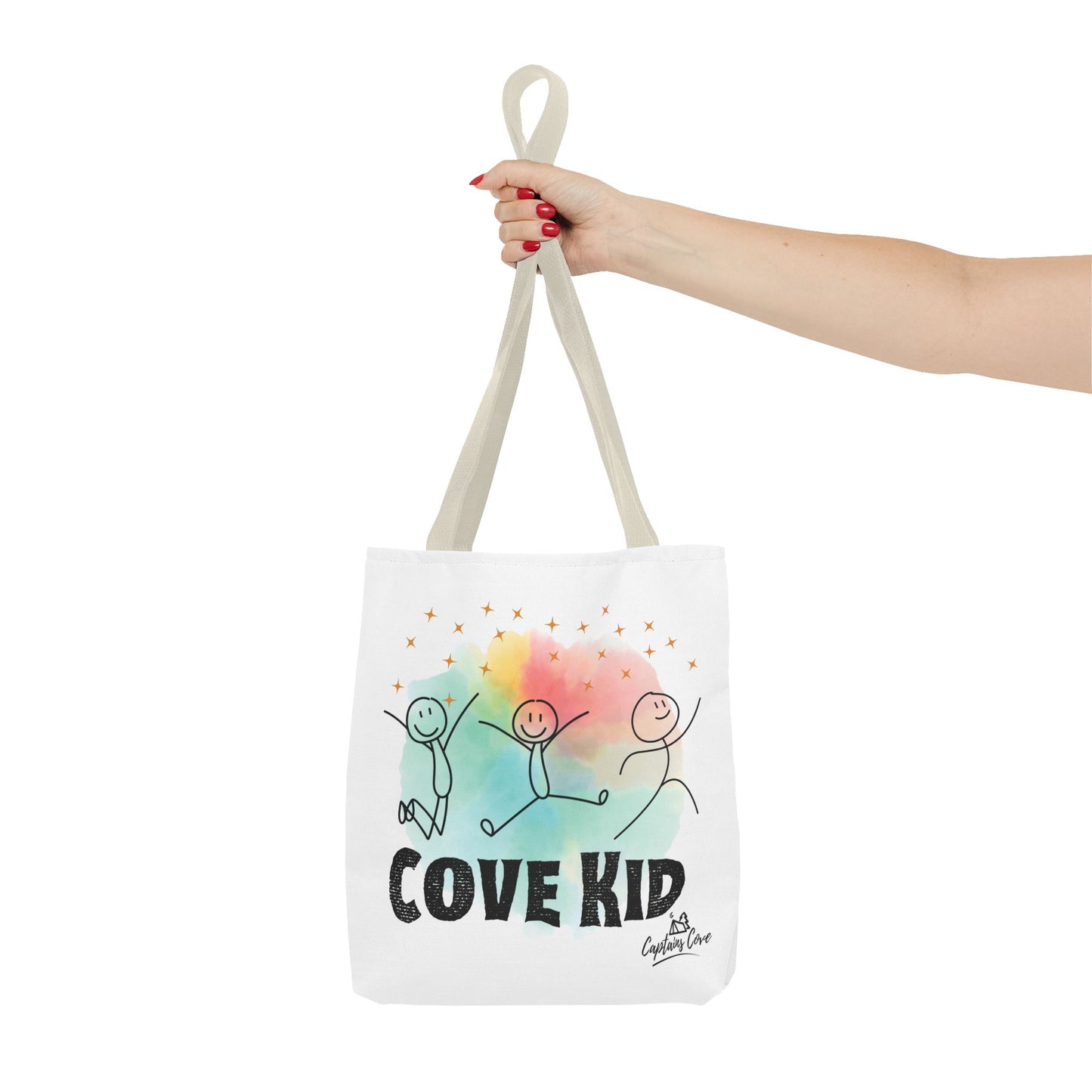 White Kid Tote Bag (AOP)