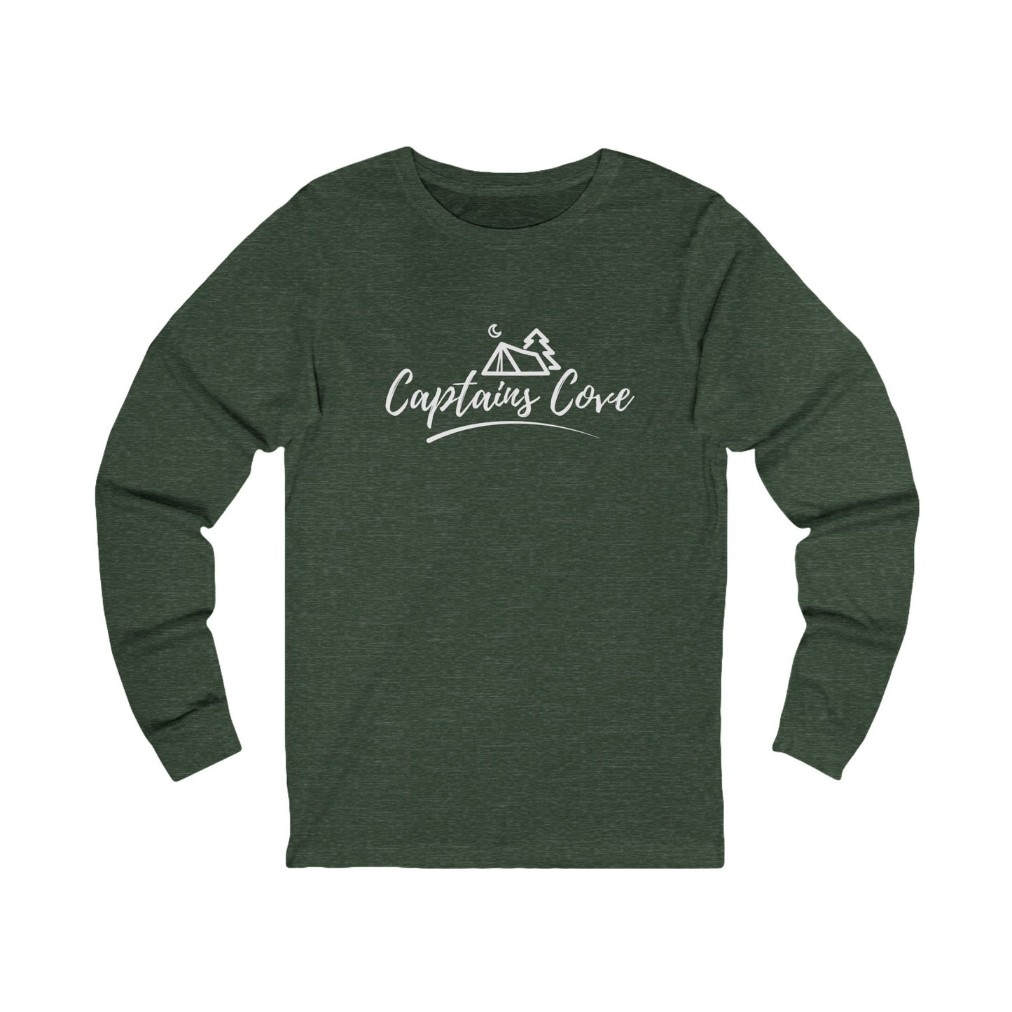 FREE SHIPPING! Classic Captain's Cove Long Sleeve Tee — Nautical Cabin, Cozy Harbor Design