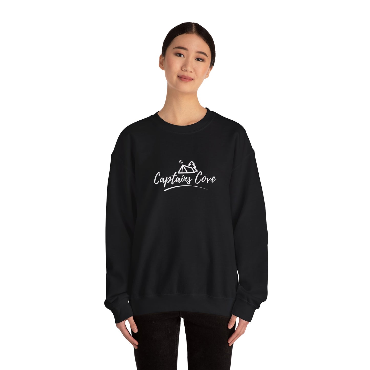 FREE SHIPPING: Classic Logo (White) Unisex Heavy Blend™ Crewneck Sweatshirt
