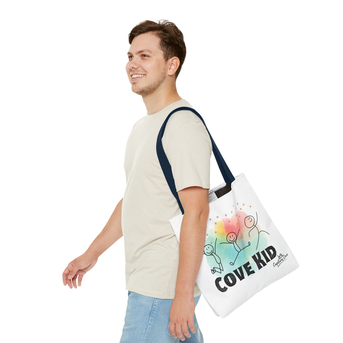 White Kid Tote Bag (AOP)